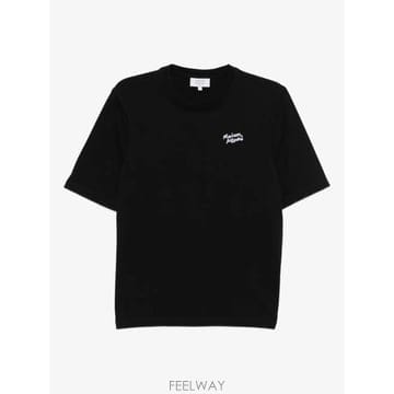 26 FW 메종 키츠네 핸드라이팅 자수 티셔츠 PW00114KJ0119 TP456101087