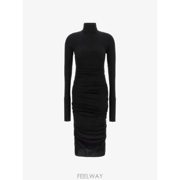26 FW Elisabetta Franchi 경량 저지 패브릭 드레스 AB02B66E2 TP457670554