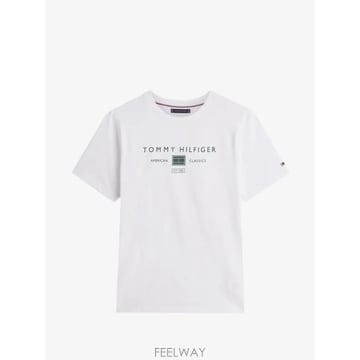 26 FW 타미힐피거 로고 프린트 반소매 티셔츠 MW0MW44053 TP458321363