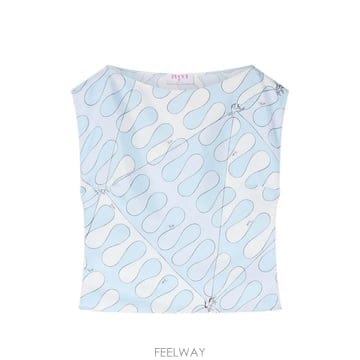 Emilio Pucci 26 FW PUCCI �����ڸ��� ����Ʈ ��ũ ž 6URM876U881 TP45918641526 FW PUCCI �����ڸ��� ����Ʈ ��ũ ž 6URM876U881 TP45