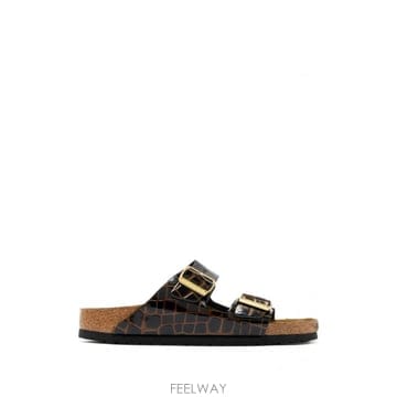 Birkenstock 26 FW ���˽�Ź Arizona crocodile effect leather sandals 103286426 FW ���˽�Ź Arizona crocodile effect leather sandal