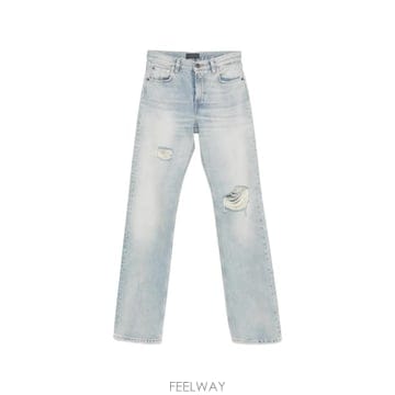 26 FW Haikure 디스트레스드 스트레이트 진 HEW03358DF106 TP457668262