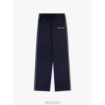 26 FW 스포티앤리치 로고 자수 사이드 스트라이프 트랙팬츠 PA054710326BL107 TP4583179