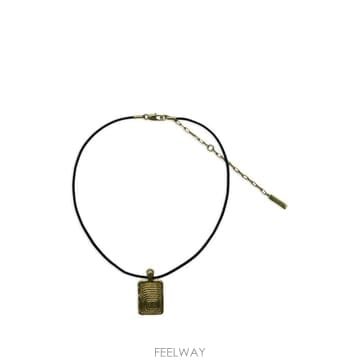 | Other Brand | 26 FW Ellery zodiac engraved rectangular pendant necklace 9F26 FW Ellery zodiac engraved rectangular pendant neckl