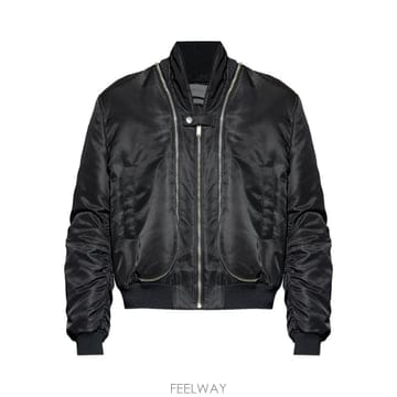 26 FW 알렉산더 맥퀸 지퍼 디테일 개더 봄버 재킷 838589QRAAK TP458882100