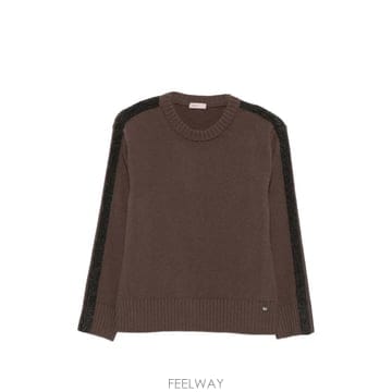 26 FW 에르노 콘트라스트 스트라이프 골지 트리밍 스웨터 MG00062DR70100 TP456307094