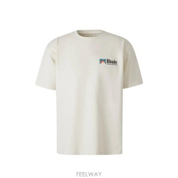RHUDE 26 FW ��� �ΰ� ����Ʈ ��ư Ƽ���� RHPF26TT12012100 TP45831278526 FW ��� �ΰ� ����Ʈ ��ư Ƽ���� RHPF26TT12012100 TP