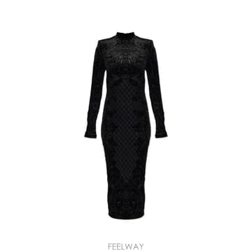 Balmain 26 FW �߸� ���� ���� �̵� �巹�� HF1RR169JM22 TP45761115526 FW �߸� ���� ���� �̵� �巹�� HF1RR169JM22 TP457611