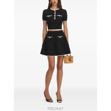 Self Portrait 26 FW ������Ʈ����Ʈ ������ ��Ʈ �̴� ��ĿƮ SS26055SKBB TP45868323026 FW ������Ʈ����Ʈ ������ ��Ʈ �̴� ��ĿƮ SS26055SK