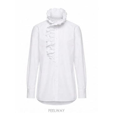 보테가 베네타 엠브로이드 포플린 셔츠 A004B7V6ND0 9000 B0172339792