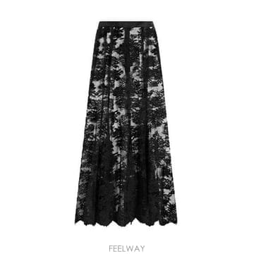 돌체 앤 가바나 CHANTILLY 레이스 스커트 F4C0UTILMA B0172339813