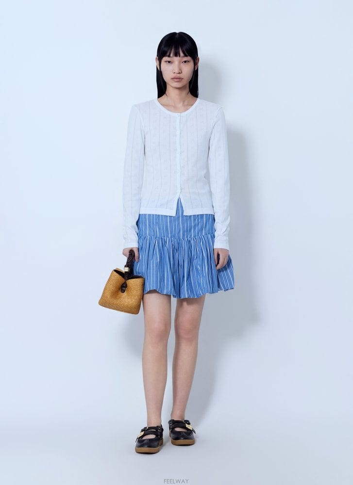 GANNI 26 F/W ���� ����Ʈ POINTELLE RIB ���� ž A1040 B011233708726 F/W ���� ����Ʈ POINTELLE RIB ���� ž A1040 B011233