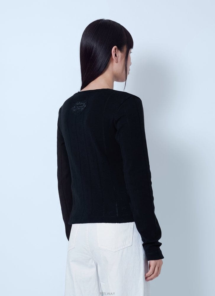 GANNI 26 F/W ���� ����Ʈ POINTELLE RIB ���� ž A1040 B011233708826 F/W ���� ����Ʈ POINTELLE RIB ���� ž A1040 B011233