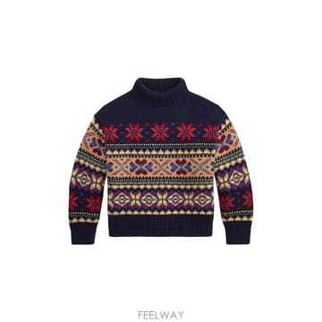 랄프로렌 GEOMOTIF WOOLCASHMEREBLEND 롤넥 21 B0192337527