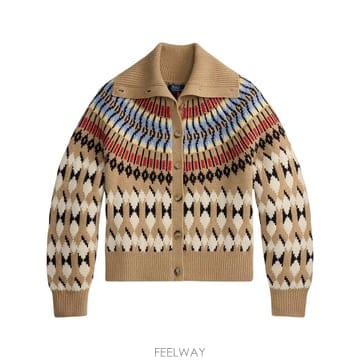 랄프로렌 GEOMOTIF WOOLCASHMERE 가디건 211B17 B0192337570