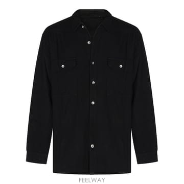 릭오웬스 다크쉐도우 블랙 코튼 점보 셔츠 DU02F6297CFL09 B0562339519