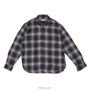 26 F/W 메종 키츠네 그레디언트 체크 캐쥬얼 셔츠 MRMWI07W B0742332229