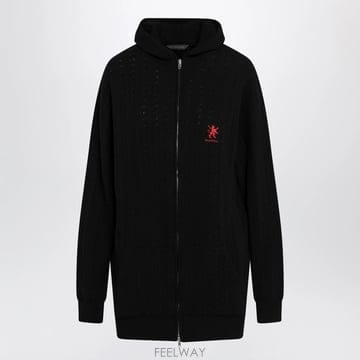 26 S/S 발렌시아가 블랙 울 미니 가디건 드레스 857280T17 B0052339346