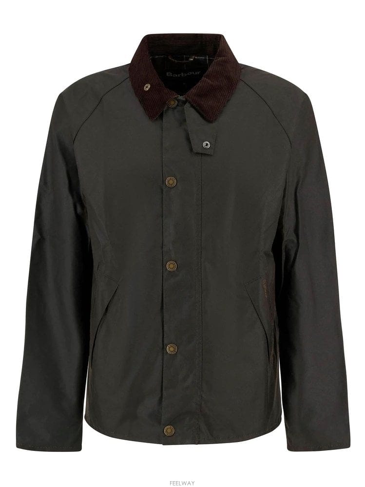 Barbour �ٹ� TRANSPORT ���� �� OLIVE �׸� WAXED ��ư M B0302362608�ٹ� TRANSPORT ���� �� OLIVE �׸� WAXED ��ư M B030236