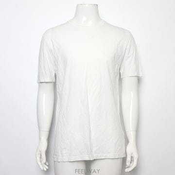 메종마르지엘라 S50GC0622 화이트 코튼 백 스티치 남여공용 반팔 티셔츠aa68341