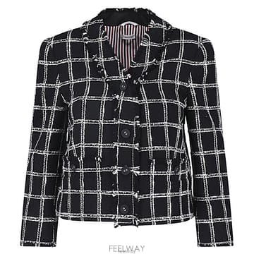 Thom Browne ����� ���� ��ī�� �������� üũ ��Ŷ����� ���� ��ī�� �������� üũ ��Ŷ