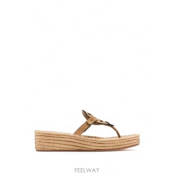토리버치 Miller woven wedge sandals 12296563720456 TP725717365