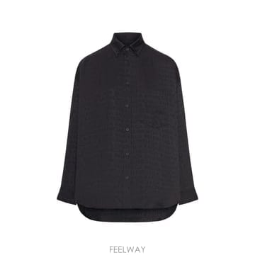 26 FW 발렌시아가 로고 체스트 포켓 셔츠 850978TTO54 TP455497135