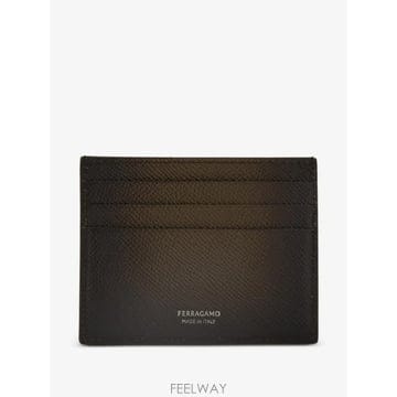 26 FW 페라가모 간치니 그레인 레더 마이크로 카드홀더 795704 TP455361707