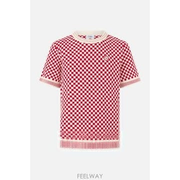 [E32]카사블랑카 MAW26KW147202 남성 티셔츠 CASABLANCA check knit t shir