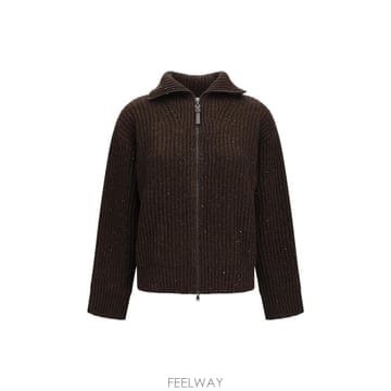 Brunello Cucinelli [K68]���ڷ� ��ġ�ڸ� MBM753506 C9792 ���� ��Ʈ ������ ����� Ribbed zip Swea[K68]���ڷ� ��ġ�ڸ� MBM753506 C9792 ���� ��Ʈ ����