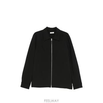 26 FW 산드로 집업 윙 칼라 셔츠 SHPCM01678 TP457201987