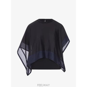 26 FW 사카이 시폰 오버레이 셔츠 2608629 TP456206353