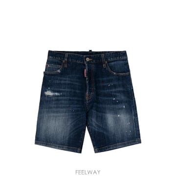 디스퀘어드2 데님 숏팬츠 블루