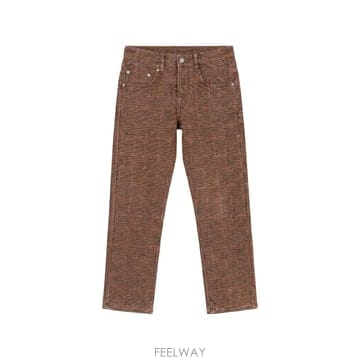 26 FW R13 보이 스트레이트 핏 체크 팬츠 R13W0091 TP456409650