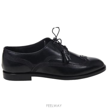 26 FW 페라가모 미지 태슬 플랫 슈즈 블랙 001 01M296797189