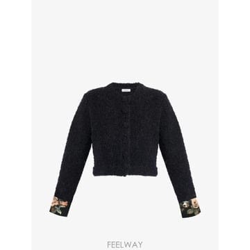 26 FW 에르뎀 boucle floral cuff cardigan AW26KT7130271000 TP456