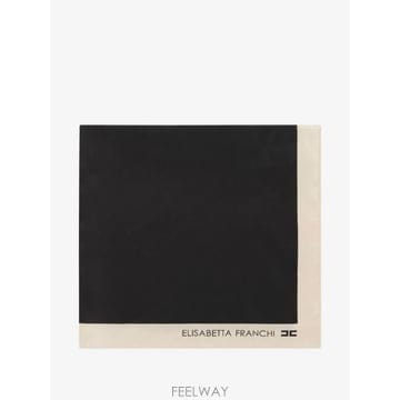 26 FW Elisabetta Franchi 실크 스카프 FO03F66E2 TP456196028