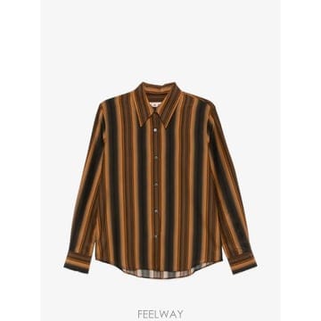 마르니 실크 셔츠 오렌지