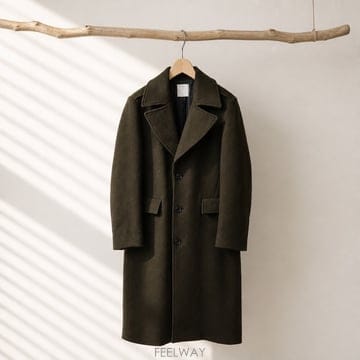 산드로 옴므(Sandro Homme) 아폴로 울 캐시미어 싱글 롱 코트  L사이즈