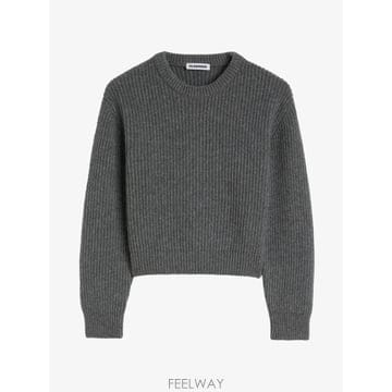 26 FW 질샌더 크롭 크루 넥 골지 울 스웨터 J02GP0290J14848 TP455763341