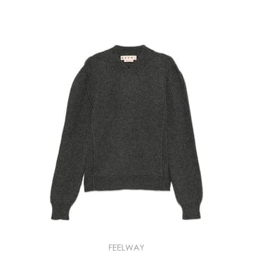 26 FW 마르니 로고 패치 V넥 스웨터 CVMG0158A0UFZ414 TP455436088