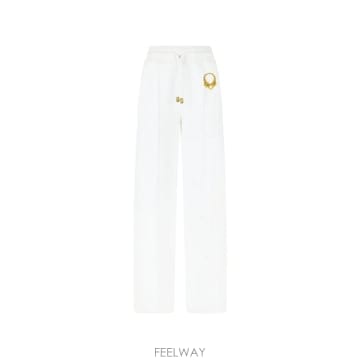 26 FW 로베르토 카발리 타이거 아플리케 드로스트링 팬츠 WQT20BCF057 TP454793406
