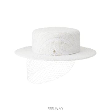 26 FW 메종미쉘 키키 베일 디테일 트위드 모자 1176002001 TP458374152