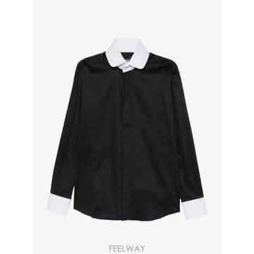 26 FW 칼라거펠트 배색 칼라 히든 프런트 셔츠 60514860564602 TP456585815