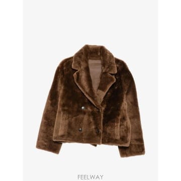 Yves Salomon 26 FW �̺��θ� double breasted shearling jacket 27WYV61558MESIA26 FW �̺��θ� double breasted shearling jacket 27WY