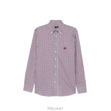 26 FW 에트로 깅엄 체크 로고 자수 셔츠 MRIB000499TQ514 TP456472157