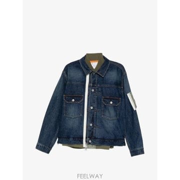 26 FW 사카이 데님 레이어드 트윌 재킷 SCM304BLUE TP455661706