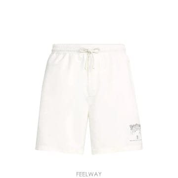 브루넬로 쿠치넬리 레인보우 스트라이프 스윔 쇼츠