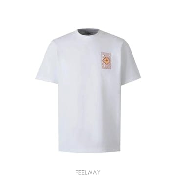 26 FW 카사블랑카 에르몬스 미라지 그래픽 프린트 티셔츠 MAW26JTS00114 TP456828012