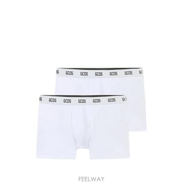 26 FW GCDS 로고 웨이스트밴드 복서 브리프 2팩 세트 A2EM3702UW2 TP457075018